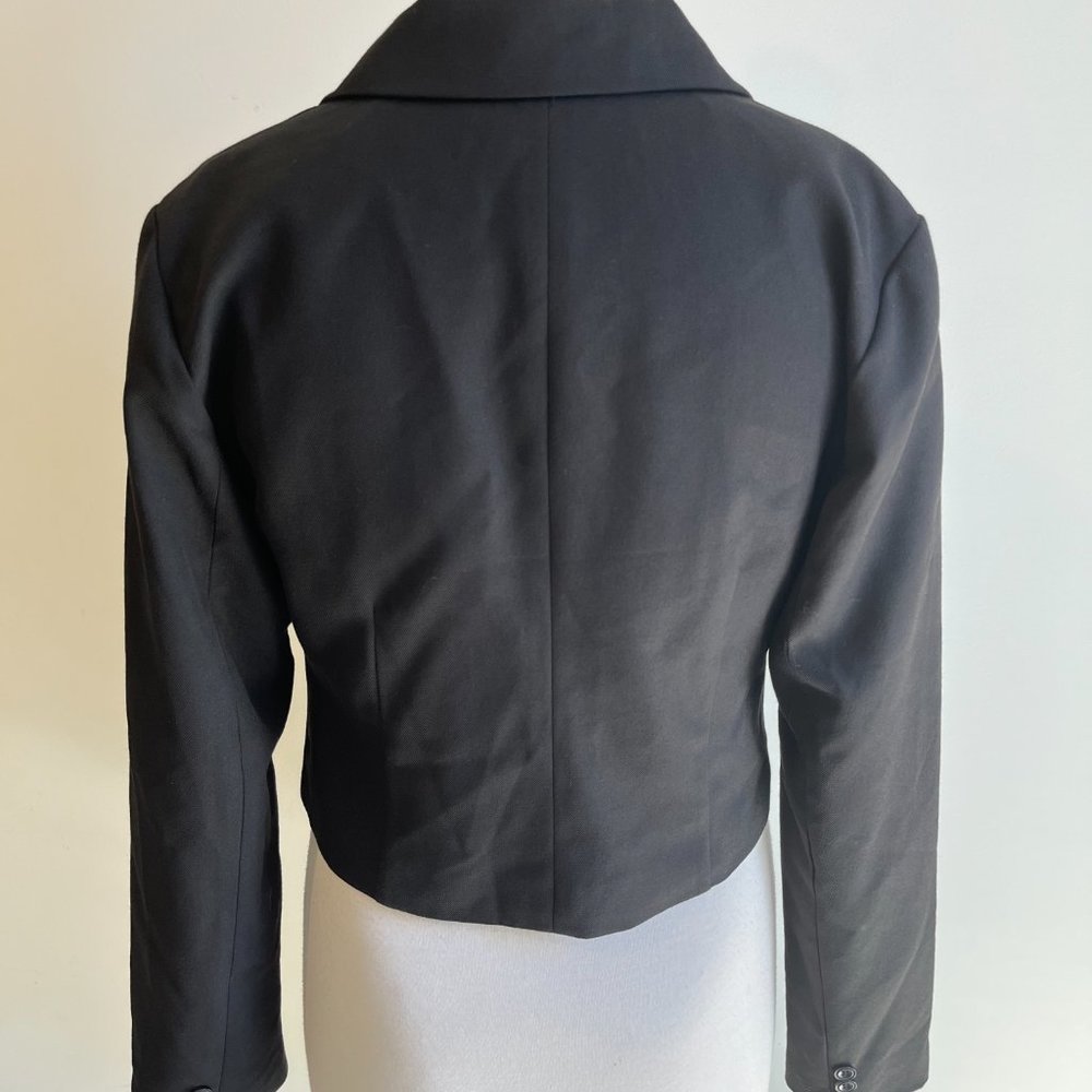 Dotti Black Tailored Button Up Long Sleeve Classic Career Jacket Size 10 - Picture 6 of 12